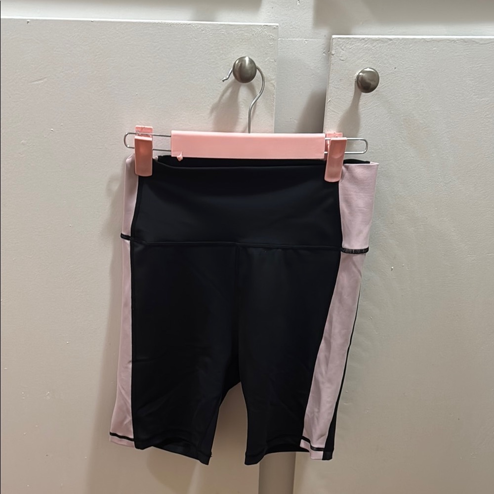 Yoga Black and Pink Bike Shorts